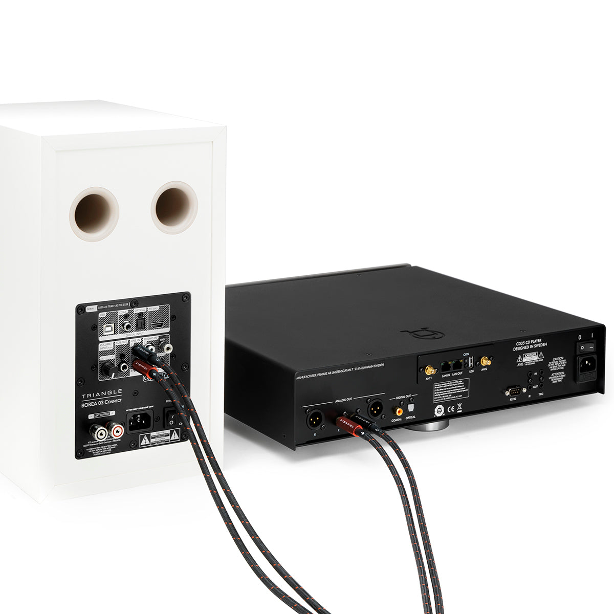 triangle cable RCA CD vinyle RED serie avec cable de masse phono pictures packshot branchement platine CD Lecteur CD cable RCA stereo 02