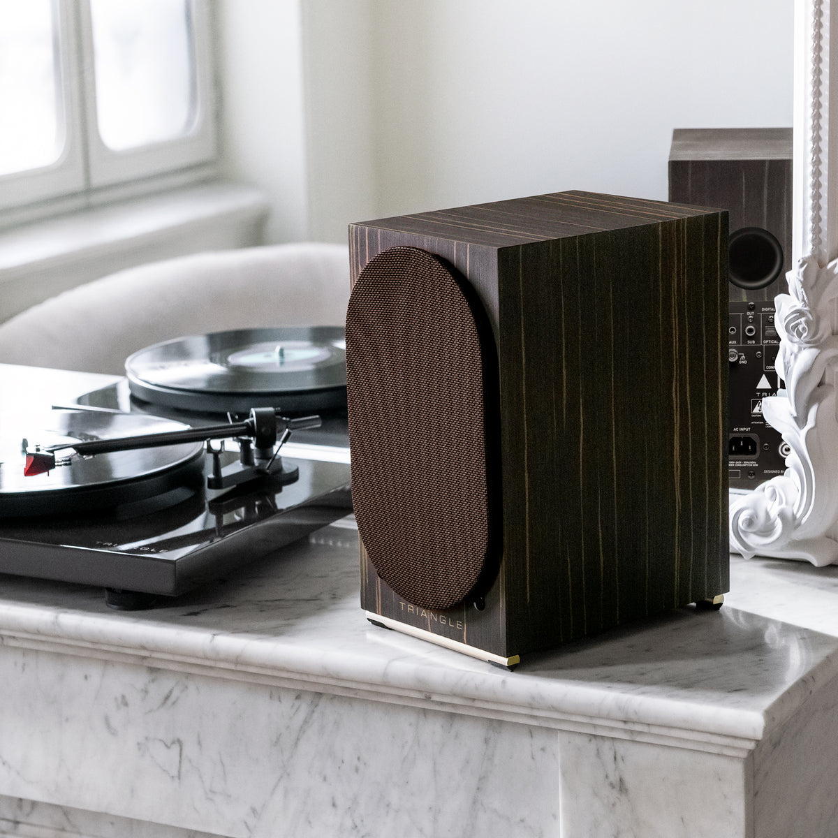 Enceintes AIO Twin Macassar et platine